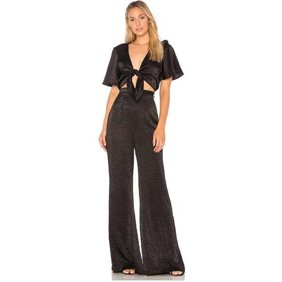 NEW Show me your Mumu Jenna black jumpsuit XS